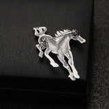 Maxbell 2pcs Silver /Gold Running Horse Brooch Pins Animal Jewelry Costume Gifts