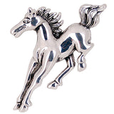 Maxbell 2pcs Silver /Gold Running Horse Brooch Pins Animal Jewelry Costume Gifts