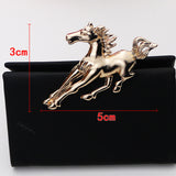 Maxbell 2pcs Silver /Gold Running Horse Brooch Pins Animal Jewelry Costume Gifts