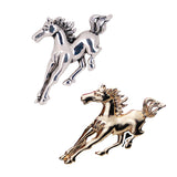 Maxbell 2pcs Silver /Gold Running Horse Brooch Pins Animal Jewelry Costume Gifts