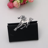 Maxbell 2pcs Silver /Gold Running Horse Brooch Pins Animal Jewelry Costume Gifts