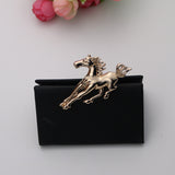 Maxbell 2pcs Silver /Gold Running Horse Brooch Pins Animal Jewelry Costume Gifts