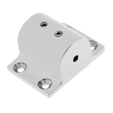 Maxbell 4 Pieces Heavy Duty Mirror Polished 316 Stainless Steel Boat Hand Rail Fitting 1'' Rectangular Base