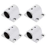 Maxbell 4 Pieces Heavy Duty Mirror Polished 316 Stainless Steel Boat Hand Rail Fitting 1'' Rectangular Base