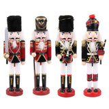 Maxbell 4 Wooden Nutcracker Soldier Christmas Decoration Ornaments Xma's Toys Gifts