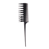 Maxbell 2pcs Professional Sectioning Weave Highlighting Brush Salon Hair Comb - Perfect for highlights, lowlights, coloring, balayage, microbraiding etc.