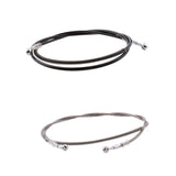 Maxbell Brake Clutch Throttle Cable Oil Hose Pipe for Motorcycle Silver and Black