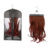 Maxbell 2 Pieces Hair Extension Wig Stand Storage Bag Holder Case Protector+Hanger