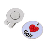 Maxbell 2 Pieces Golf Hat Clip with Detachable Magnetic Golf Ball Marker