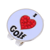 Maxbell 2 Pieces Golf Hat Clip with Detachable Magnetic Golf Ball Marker