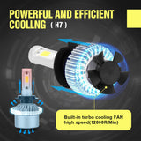 Maxbell 3 Pair H11/H9/H8/H7/H1 LED Headlight Conversion Lamp 6000K Cool White 72W 7200LM