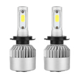 Maxbell 3 Pair H11/H9/H8/H7/H1 LED Headlight Conversion Lamp 6000K Cool White 72W 7200LM