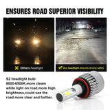 Maxbell 3 Pair H11/H9/H8/H7/H1 LED Headlight Conversion Lamp 6000K Cool White 72W 7200LM