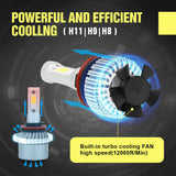 Maxbell 3 Pair H11/H9/H8/H7/H1 LED Headlight Conversion Lamp 6000K Cool White 72W 7200LM