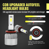 Maxbell 3 Pair H11/H9/H8/H7/H1 LED Headlight Conversion Lamp 6000K Cool White 72W 7200LM