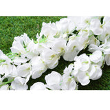 Maxbell 2Pieces 140cm Artificial Wall Hanging Vine Simulation Wisteria Flower Decor