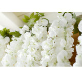 Maxbell 2Pieces 140cm Artificial Wall Hanging Vine Simulation Wisteria Flower Decor