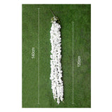 Maxbell 2Pieces 140cm Artificial Wall Hanging Vine Simulation Wisteria Flower Decor