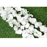 Maxbell 2Pieces 140cm Artificial Wall Hanging Vine Simulation Wisteria Flower Decor
