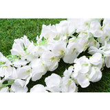 Maxbell 2Pieces 140cm Artificial Wall Hanging Vine Simulation Wisteria Flower Decor