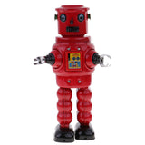 Maxbell Retro Wind Up Mechanical Roby Robot Clockwork Tin Toy for Adult Collection