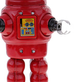 Maxbell Retro Wind Up Mechanical Roby Robot Clockwork Tin Toy for Adult Collection