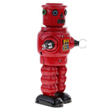 Maxbell Retro Wind Up Mechanical Roby Robot Clockwork Tin Toy for Adult Collection