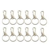 Maxbell 12x Silver Swivel Trigger Clips Snap Hook Clasp 60mm for Bag Keyring Making