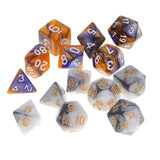 Maxbell 14 Pieces Polyhedral Dice for Dungeons and Dragons RPG Board Game