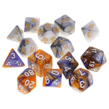 Maxbell 14 Pieces Polyhedral Dice for Dungeons and Dragons RPG Board Game