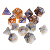 Maxbell 14 Pieces Polyhedral Dice for Dungeons and Dragons RPG Board Game