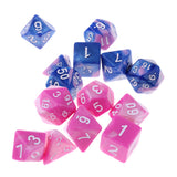 Maxbell 14PCS Polyhedral Dice 16mm for Dungeons and Dragons Dice Table Game