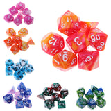 Maxbell 14PCS Polyhedral Dice 16mm for Dungeons and Dragons Dice Table Game