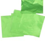Maxbell 200 Pieces Sweet Candy Package Foil Paper Chocolate Lolly Foil Wrapper Green/Red