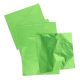 Maxbell 200 Pieces Sweet Candy Package Foil Paper Chocolate Lolly Foil Wrapper Green/Red
