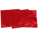 Maxbell 200 Pieces Sweet Candy Package Foil Paper Chocolate Lolly Foil Wrapper Green/Red