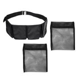 Maxbell Heavy Duty Scuba Diving 4-Pocket Weight Belt + 1 Pair Empty Mesh Bag 2KG