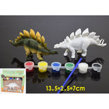 Maxbell Jurassic Era DIY Coloring Painting Animal 3D Stegosaurus Dinosaur Model Drawing Graffiti Baby Kids Children Painting Tool Educational Kindergarten Toys Christmas Gifts