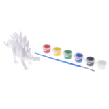 Maxbell Jurassic Era DIY Coloring Painting Animal 3D Stegosaurus Dinosaur Model Drawing Graffiti Baby Kids Children Painting Tool Educational Kindergarten Toys Christmas Gifts