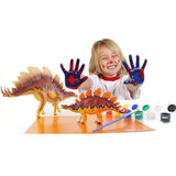 Maxbell Jurassic Era DIY Coloring Painting Animal 3D Stegosaurus Dinosaur Model Drawing Graffiti Baby Kids Children Painting Tool Educational Kindergarten Toys Christmas Gifts