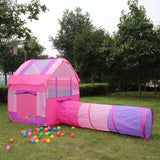 Maxbell 2-in-1 Kids Pop Up Tunnel Playhouse Tent Ball Pit Play Tent Indoor Outdoor Fun