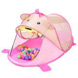 Maxbell Portable Cute Pink Bear Kids Childrens Indoor Outdoor Pop Up Play Tent Toy