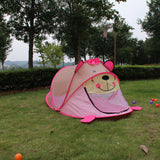 Maxbell Portable Cute Pink Bear Kids Childrens Indoor Outdoor Pop Up Play Tent Toy