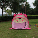 Maxbell Portable Cute Pink Bear Kids Childrens Indoor Outdoor Pop Up Play Tent Toy