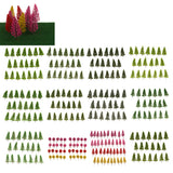 Maxbell 20pcs Model Cedar Trees Train Railway Scenery Layout 1:150 N Scale D108