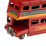 Maxbell Kids Metal Double-deck London Bus Model Die-cast Vehicles Handmade Craft