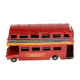 Maxbell Kids Metal Double-deck London Bus Model Die-cast Vehicles Handmade Craft