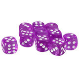 Maxbell 20pcs Acrylic Six Sided D6 Dices Dies for D&D RPG MTG Party Board Game Parts