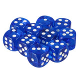 Maxbell 20pcs Acrylic Six Sided D6 Dices Dies for D&D RPG MTG Party Board Game Parts