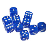 Maxbell 20pcs Acrylic Six Sided D6 Dices Dies for D&D RPG MTG Party Board Game Parts